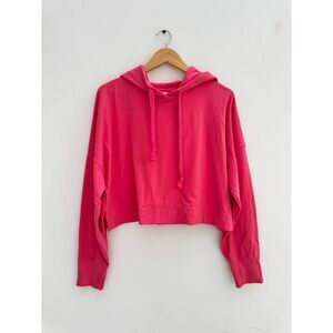 AS Revival Cropped Hoodie Hot Pink Oversized Size M
